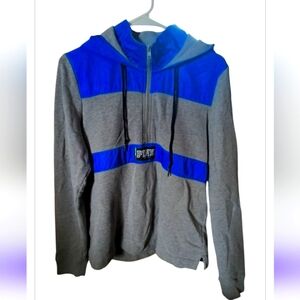 PINK VS Quarter Zip U Hoodie Royal Blue, Black & Gray